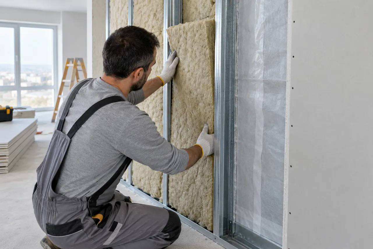İç Cephe Yalıtımı için temsili profesyonel uygulama görseli
